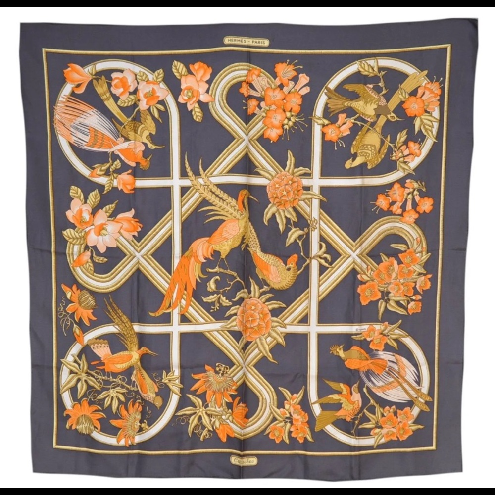 Vintage Hermès Caraïbes Scarf - Picture 2 of 12